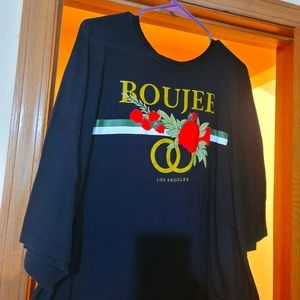 Womens plus size crop top t-shirt